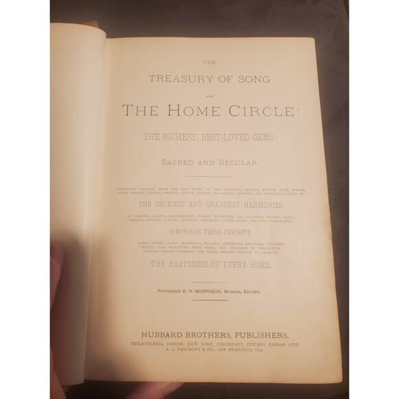 The Treasury Of Song 1882 Hb - Picture 6 of 8